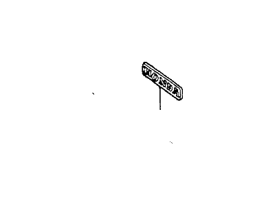 Honda 66824-671-621 Emblem, Instrument Panel Face