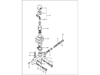 Honda 46100-672-641 Master Cylinder Assembly