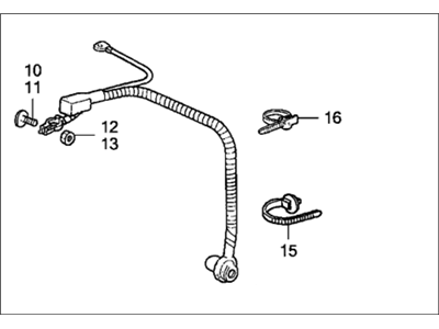 1989 Honda Civic Battery Cable - 32410-SH3-P11