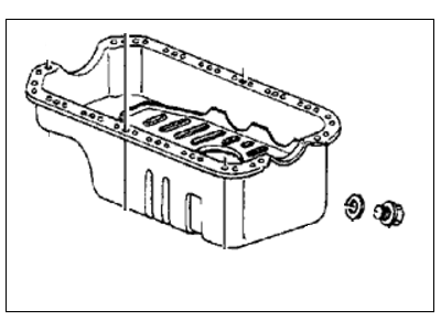 1991 Honda Civic Oil Pan - 11200-PM3-010