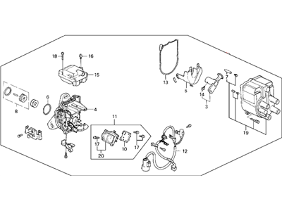 Honda 30100-PM5-A07 Distributor Assembly (Td-01U) (Tec)