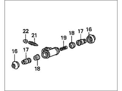 1984 Honda Civic Wheel Cylinder - 43301-SB2-003