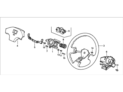 Honda CRX Steering Wheel - 78510-SH3-A05ZA