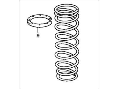 1990 Honda CRX Coil Springs - 52441-SH2-A51