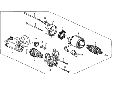 Honda CRX Starter Motor - 31200-PM3-J01