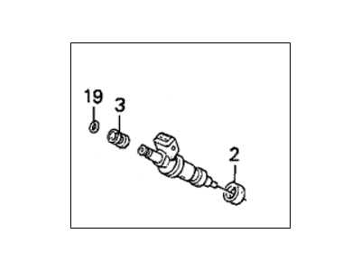 1991 Honda CRX Fuel Injector - 06164-PM8-A00