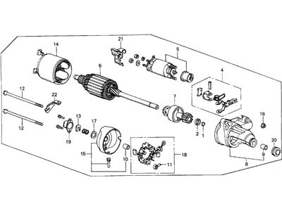 1991 Honda Civic Starter Motor - 31200-PM5-L03