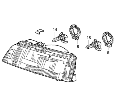 1991 Honda Civic Headlight - 33151-SH3-A01