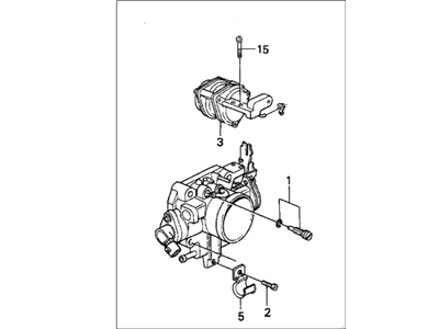 1989 Honda CRX Throttle Body - 16400-PM8-A02