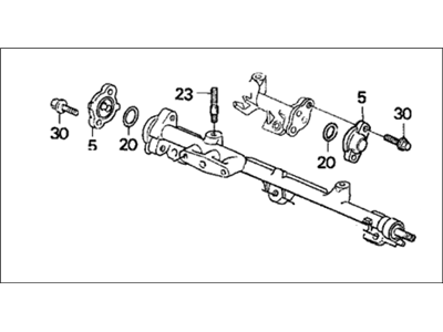 1991 Honda CRX Fuel Rail - 16620-PM8-A00