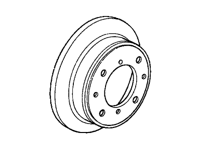 1990 Honda CRX Brake Disc - 42510-SH3-G00