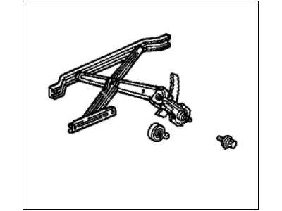 1990 Honda CRX Window Regulator - 72210-SH2-A23