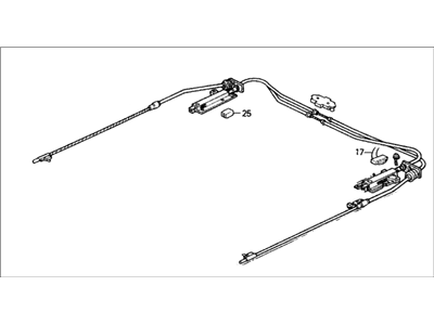 1989 Honda CRX Sunroof Cable - 70400-SH2-003