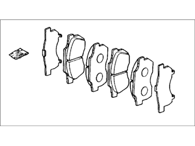 1986 Honda CRX Brake Pad Set - 45022-SB2-672