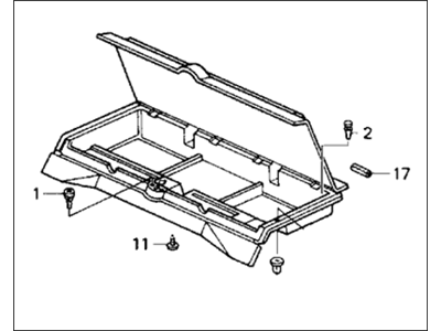 Honda 84450-SH2-A11ZB Trunk Assy., Personal *NH83L* (OFF BLACK)