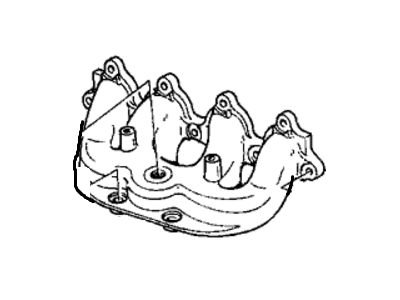 Honda CRX Exhaust Manifold - 18100-PM8-A00