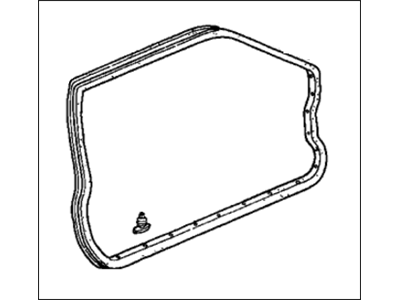 1991 Honda CRX Weather Strip - 72310-SH2-A21