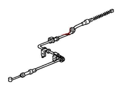 Honda CRX Parking Brake Cable - 47510-SH2-003