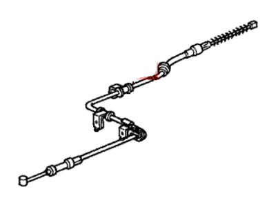 1988 Honda CRX Parking Brake Cable - 47510-SH2-003