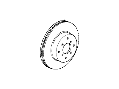 1995 Honda Prelude Brake Disc - 45251-SS0-A00