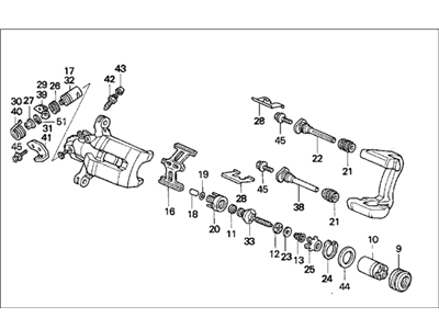 1992 Honda Prelude Brake Caliper - 43019-SS0-000