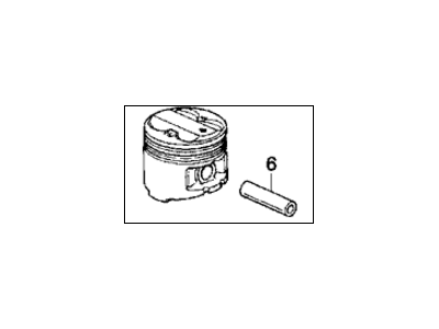 Honda 13040-P12-010 Piston Set (Over Size) (0.50)