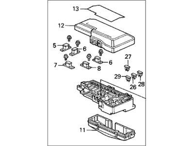 Honda Prelude Relay Block - 38250-SS0-A01