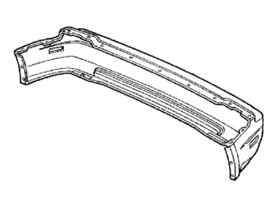 Honda 71501-SS0-A00ZZ Face, Rear Bumper