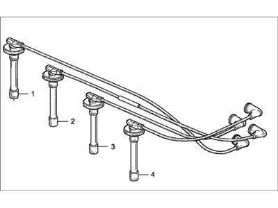 Honda 32700-P0F-405 Cord, High Tension