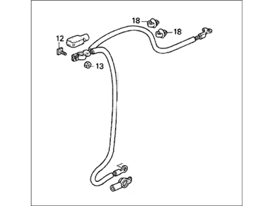 1992 Honda Prelude Battery Cable - 32410-SS0-910