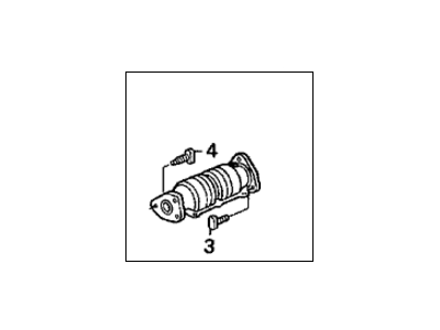 1996 Honda Prelude Catalytic Converter - 18160-P14-L10