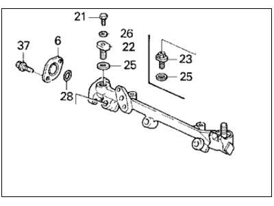 Honda Prelude Fuel Rail - 16610-P13-A00