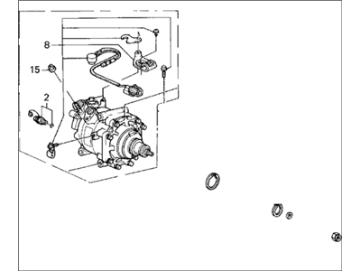 1992 Honda Prelude A/C Compressor - 38810-P14-A02