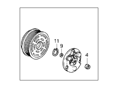 Honda 38900-P14-A02 Clutch Set, Compressor