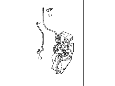 1994 Honda Prelude Door Lock Actuator - 72110-SS0-A12