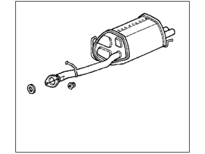 1994 Honda Prelude Muffler - 18030-SS0-010