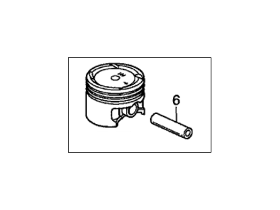 Honda 13020-P2E-000 Piston Set (Over Size) (0.25)