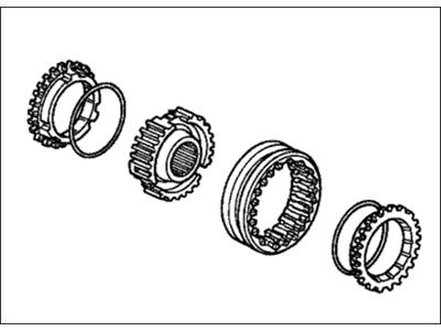 Honda 23623-P4A-305 Sleeve Set, Synchronizer (3-4)