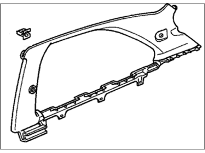 Honda 84180-S03-000ZA Lining Assy., L. Quarter *NH220L* (CLEAR GRAY)