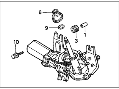 1998 Honda Civic Wiper Motor - 76700-S03-003