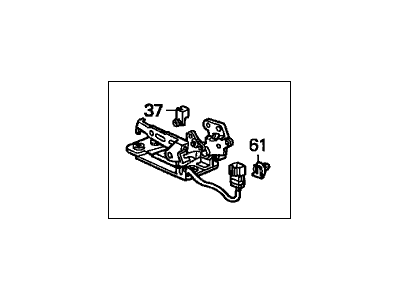 Honda Civic Tailgate Lock Actuator Motor - 74801-S00-A01
