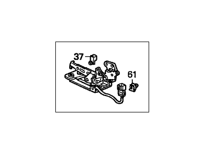 2000 Honda Civic Tailgate Lock Actuator Motor - 74801-S00-A01