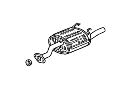 1997 Honda Civic Muffler - 18030-S00-C20