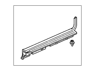 Honda 84201-S03-G00ZA Garnish, R. Side *NH178L* (EXCEL CHARCOAL)