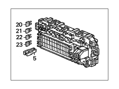 1999 Honda Civic Fuse Box - 38200-S04-A01