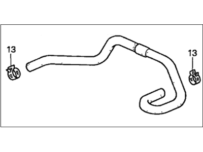 Honda Civic Brake Booster Vacuum Hose - 46402-S01-A01