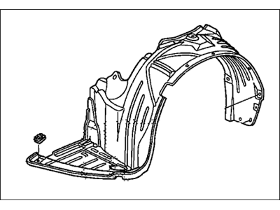 Honda 74101-SCV-A00 Fender, Right Front (Inner)