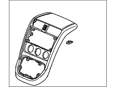 Honda 77252-SCV-A04ZC Panel Assy., Center *NH703L* (WG GLOSS BLACK)