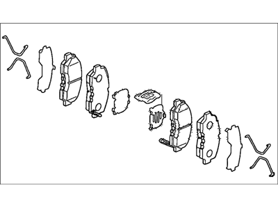 Honda 45022-S9A-A01 Pad Set, Front (Ad57-15")