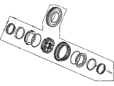 Honda 23432-PZF-305 Gear Set, Countershaft Second